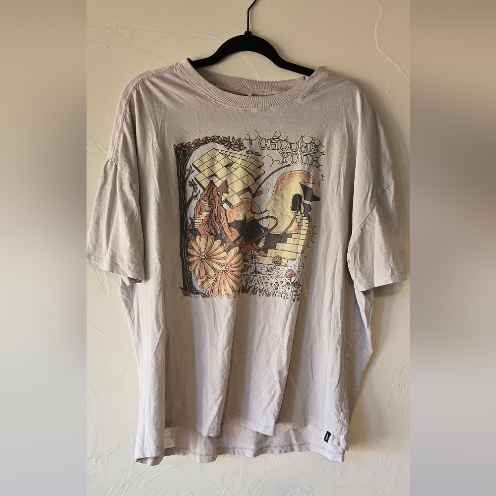 Prana Graphic Short-Sleeve Tee In Cream - L